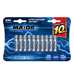 Батарейки "Major" Ultra Alkaline battery AAA 10 PCS