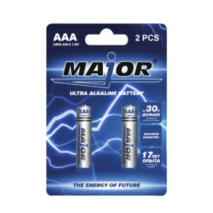 Батарейки "Major" Ultra Alkaline battery AAA 2 PCS